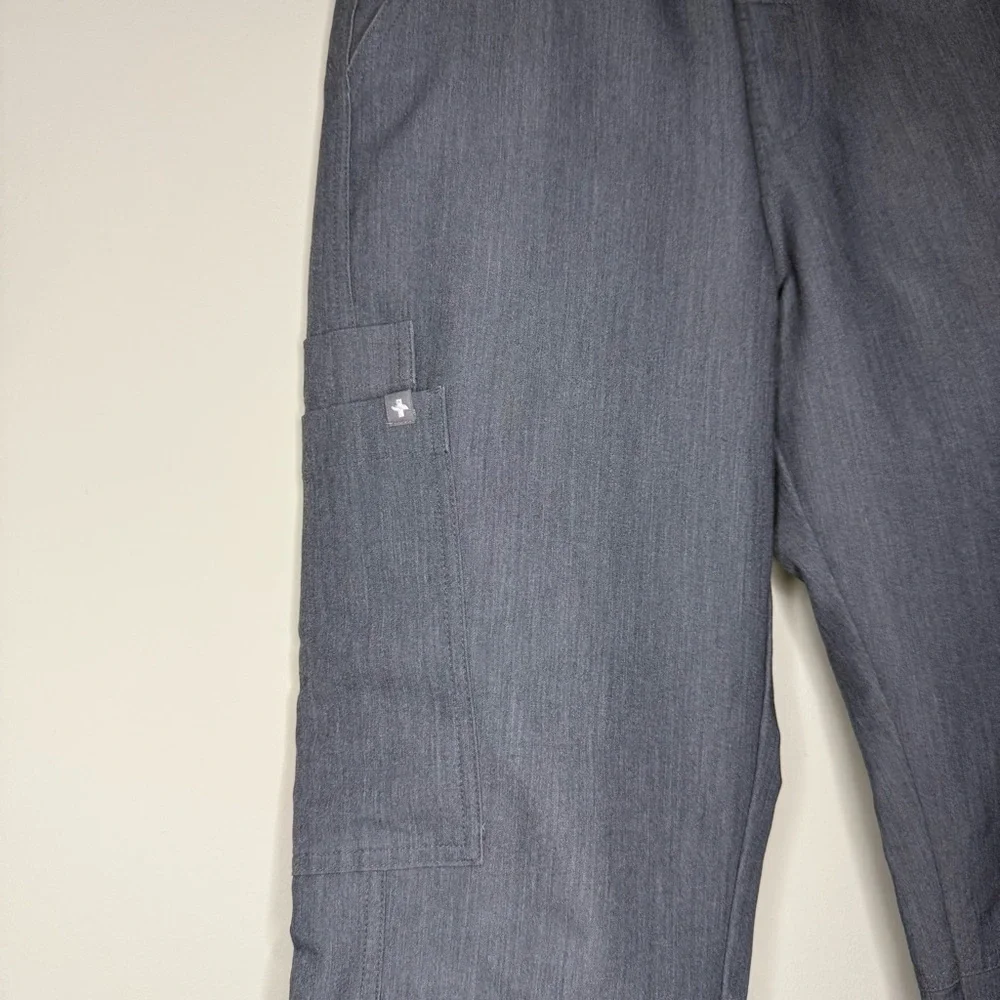 FIGS Axim Cargo Scrub Pants in Graphite Gray